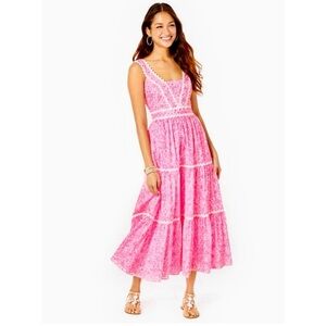 NWT Lilly Pulitzer Size 8 Pollie Midi dress